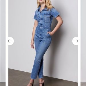 Good American denim jumpsuit